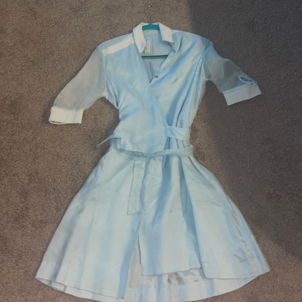 Light blue dress with pockets